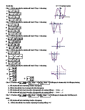 Đề thi giữa kì môn Hình 12