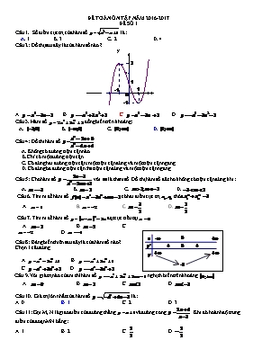 Đề Toán ôn tập - Đề 1