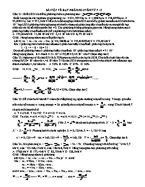 Bài tập về Hạt nhân nguyên tử Vật lí lớp 12 (