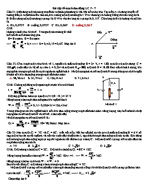 Bài tập về Mạch dao động LC Vật lí lớp 12 (Có đáp án) - Phần 7