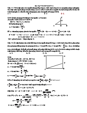 Bài tập về Sóng cơ Vật lí lớp 12 (Có đáp án) - Phần 3