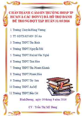 20 Đề ôn thi THPT quốc gia môn Ngữ văn lớp 12 - Năm học 2016-2017 - Trần Thị Mỹ Dung