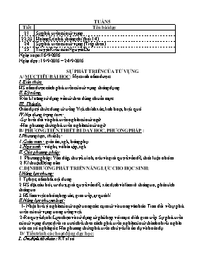 Giáo án Ngữ văn lớp 9 - Tiết 21 đến 25 - Năm 