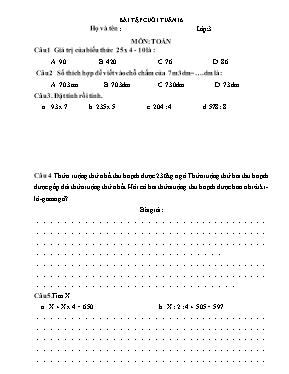 Bài tập ôn học sinh giỏi tuần 16 môn Toán, Ti