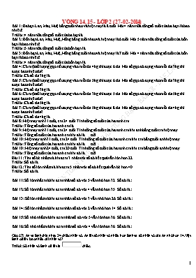 Đề thi Violimpic Toán lớp 2 vòng số 14, 15 - Năm học 2013-2014