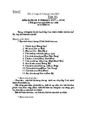 Giáo án Âm nhạc Lớp 2 - Tuần 35