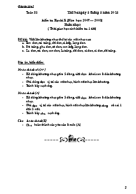 Giáo án Âm nhạc Lớp 3 - Tuần 35