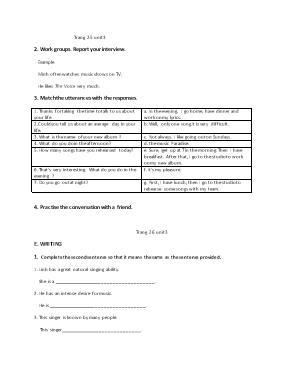 Sách bài tập Tiếng Anh 10 (Thí điểm) - Tập 1 - Unit 3 (P25, 26)