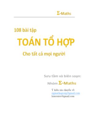 108 Bài tập Toán tổ hợp