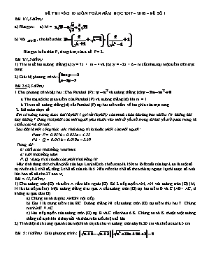 11 Đề ôn thi vào Lớp 10 THPT môn Toán