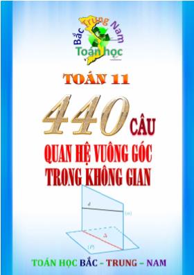 440 Câu hỏi trắc nghiệm Hình học 11 - Chương 3