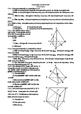 Bài tập Hình học 11: Quan hệ song song