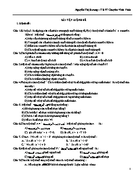 Bài tập Mệnh đề Lớp 10