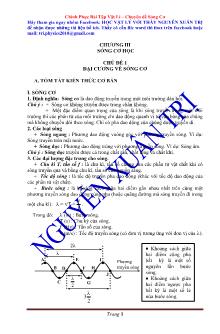 Chuyên đề Vật lý 12: Sóng cơ - Nguyễn Xuân Tr