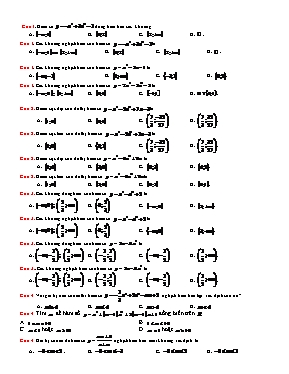 Đề kiểm tra 15 phút môn Giải tích 12