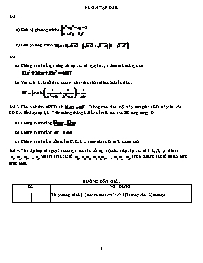 Đề ôn tập môn Toán Khối 9 - Đề 8 (Có đáp án)