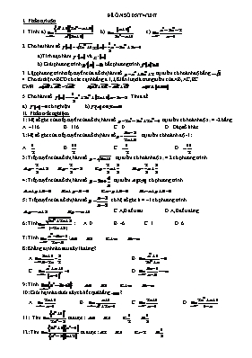 Đề ôn thi học kỳ 2 môn Toán Lớp 11 - Đề số 5
