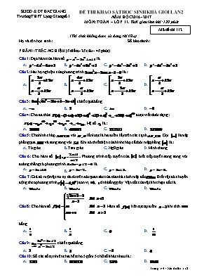 Đề thi khảo sát học sinh khá giỏi lần 2 môn T