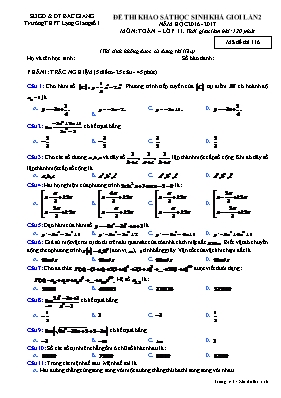 Đề thi khảo sát học sinh khá giỏi lần 2 môn T