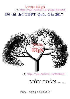 Đề thi thử THPT Quốc gia năm 2017 môn Toán Đề thi thử THPT Quốc gia năm 2017 môn Toán