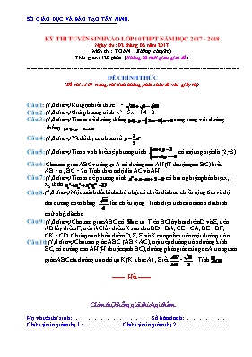 Đề thi tuyển sinh vào Lớp 10 THPT môn Toán (K