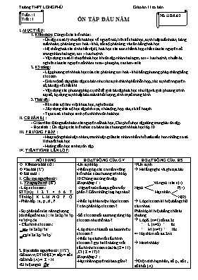 Giáo án Hóa học 11 (Cơ bản) - Tiết 1 đến 8 - Năm học 2012-2013