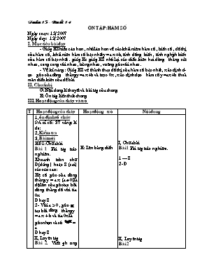Giáo án Phụ đạo Toán Lớp 9 - Buổi 14