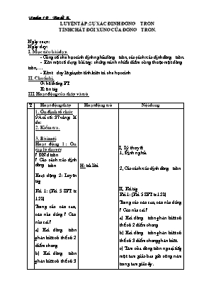 Giáo án Phụ đạo Toán Lớp 9 - Buổi 8