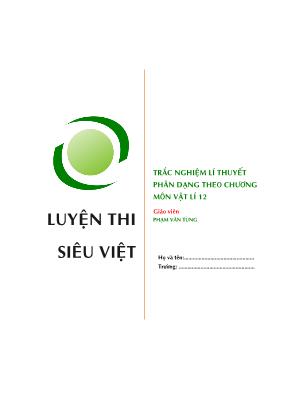 Tài liệu Trắc nghiệm lí thuyết phân dạng theo