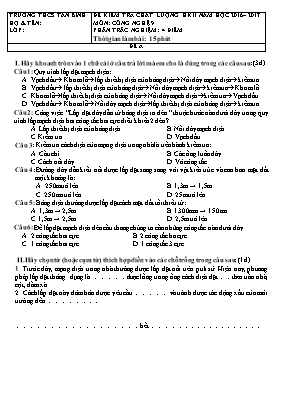 2 Đề kiểm tra chất lượng học kỳ II môn Công n