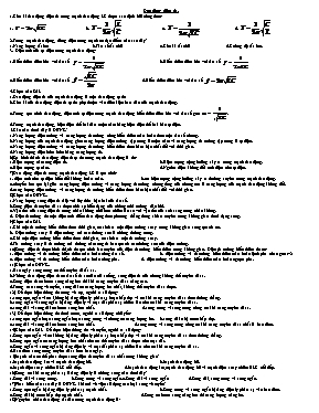 Bài tập Dao động điện từ