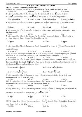 Bài tập luyện thi THPT Quốc gia môn Vật lý năm 2017 (Mức độ 7 điểm) - Mai Đặng Tím Bài tập luyện thi THPT Quốc gia môn Vật lý năm 2017 (Mức độ 7 điểm) - Mai Đặng Tím