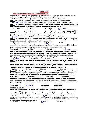 Bài tập Truyền sóng