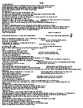 Bài tập Vật lý 12 - Chương 1: Cơ học Bài tập Vật lý 12 - Chương 1: Cơ học