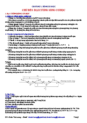 Chuyên đề bài tập Sóng cơ học