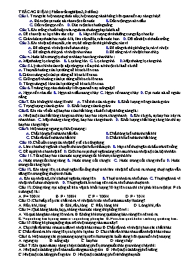 Đề kiểm tra học kỳ II môn Vật lý Lớp 6 - Năm học 2016-2017