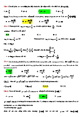 Đề luyện thi THPT Quốc gia môn Toán