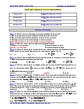 Đề ôn thi THPT Quốc gia môn Vật lý năm 2017 (Sắp xếp theo chương) Đề ôn thi THPT Quốc gia môn Vật lý năm 2017 (Sắp xếp theo chương)