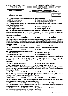 Đề thi khảo sát chất lượng cho học sinh môn V