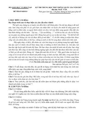 Đề thi tham khảo Trung học phổ thông Quốc gia