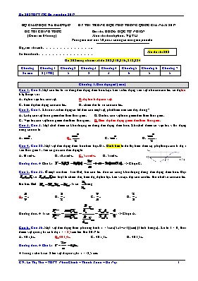 Đề thi THPT Quốc gia môn Vật lý năm 2017 - Mã đề 202 (Có lời giải chi tiết)