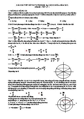Ðề thi tuyển sinh Đại học Khối A năm 2012 môn thi Vật lý (Có lời giải chi tiết)