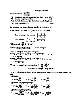 Lý thuyết về Con lắc lò xo - Con lắc đơn