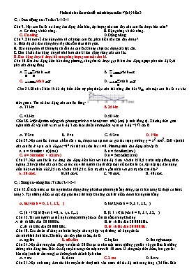 Phân tích cấu trúc đề minh họa THPT Quốc gia môn Vật lý lần 3