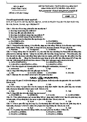 10 Đề thi thử THPT Quốc gia môn Hóa học năm 2