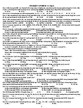 400 Câu hỏi ôn tập học kỳ II môn Hóa học Lớp 