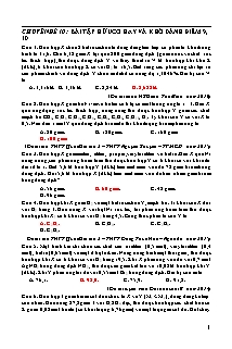 82 Bài tập Hữu cơ hay và khó Lớp 11