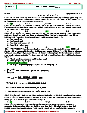 Bài tập Este - Lipit (Có đáp án)