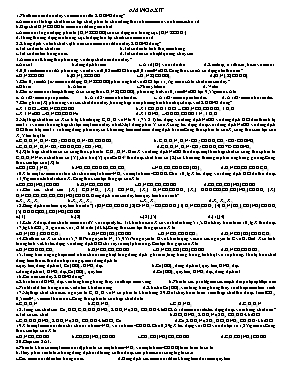 Bài tập trắc nghiệm chủ đề Amino axit