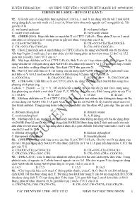 Chuyên đề luyện thi THPT Quốc gia môn Hóa học